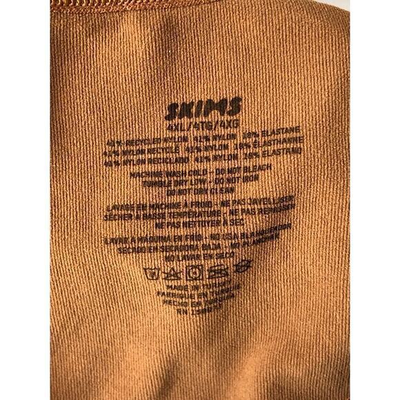 SKIMS Fits Everybody Cami Bodysuit Scoop Neck in Sienna Brown Size 4XL - Picture 8 of 9